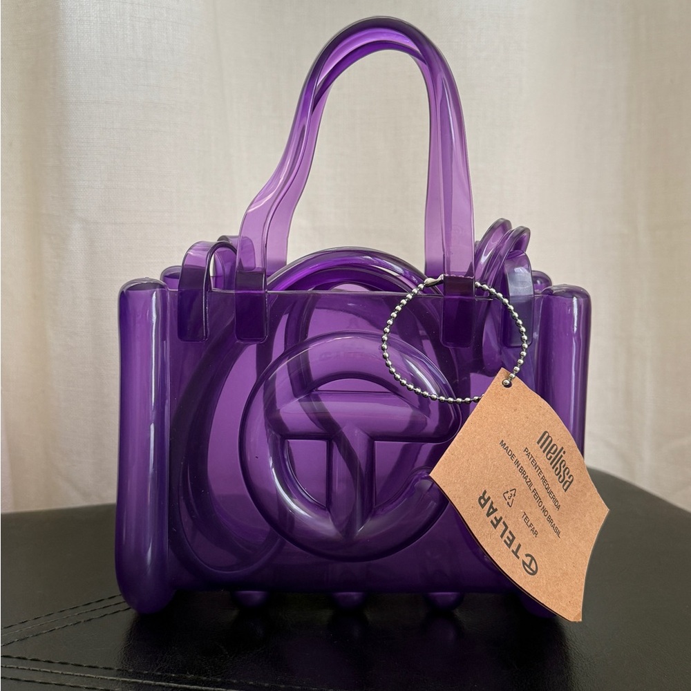 Melissa x Telfar Small Purple Jelly Shopper